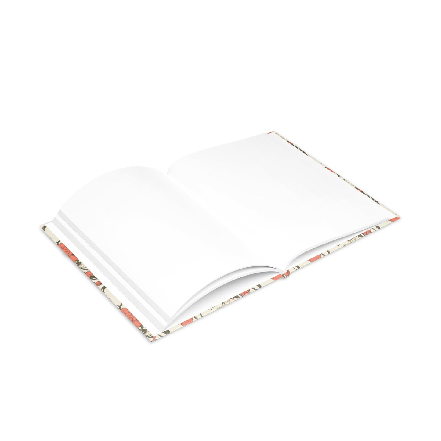 Floral Hardcover Notebook Printify