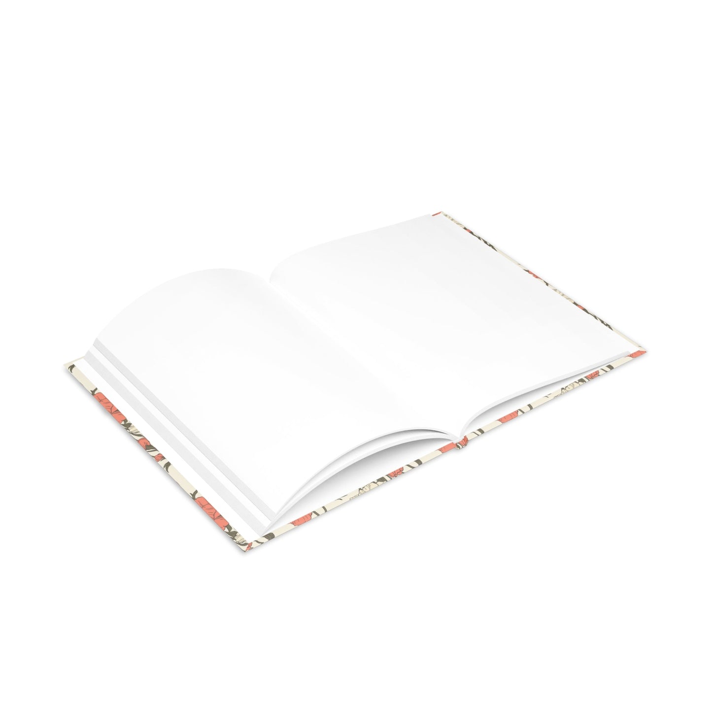 Floral Hardcover Notebook Printify