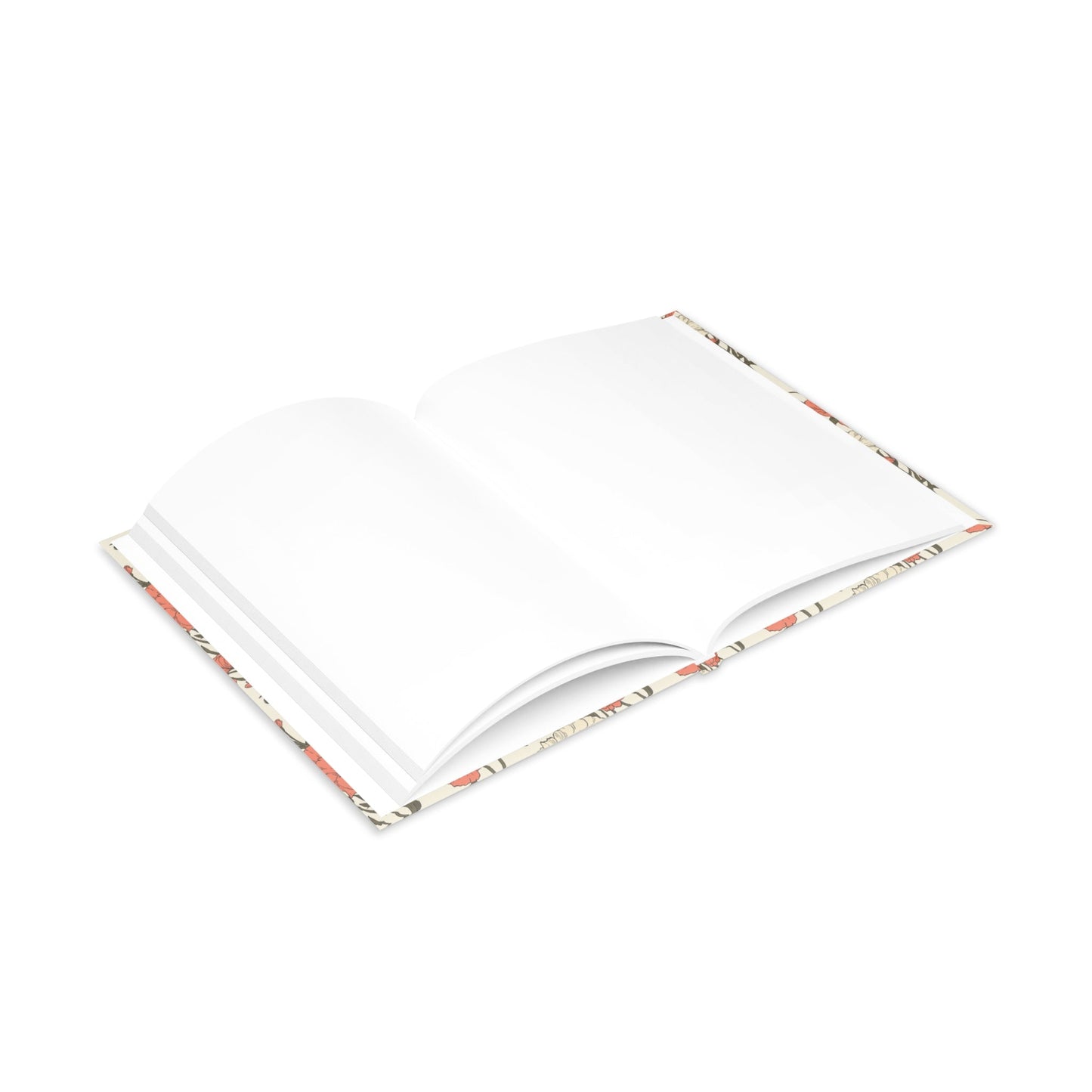 Floral Hardcover Notebook Printify