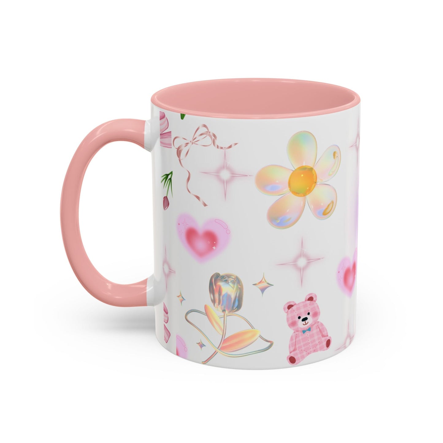 Whimsical Floral Coffee Mug with Butterfly, Cute Gift for Friends, Perfect for Birthdays, Inspirational Drinkware, Home Decor, Daily Use Printify