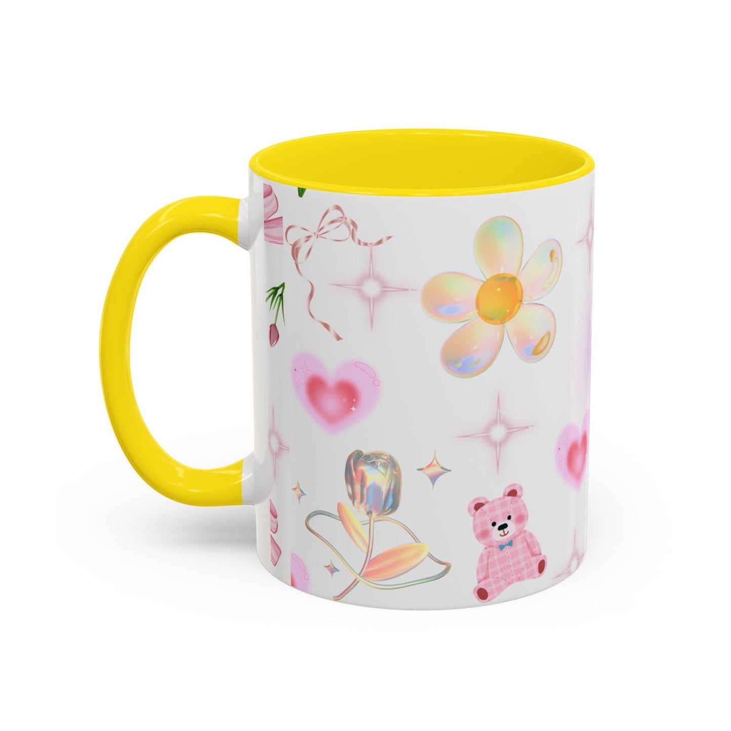 Whimsical Floral Coffee Mug with Butterfly, Cute Gift for Friends, Perfect for Birthdays, Inspirational Drinkware, Home Decor, Daily Use Printify
