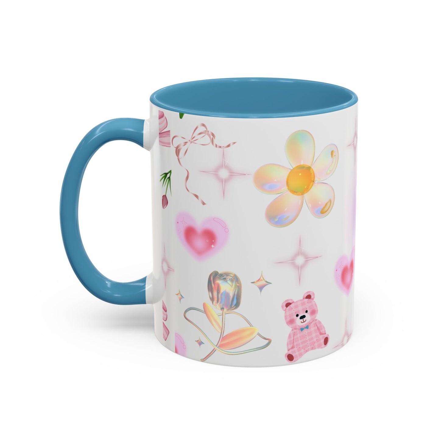 Whimsical Floral Coffee Mug with Butterfly, Cute Gift for Friends, Perfect for Birthdays, Inspirational Drinkware, Home Decor, Daily Use Printify