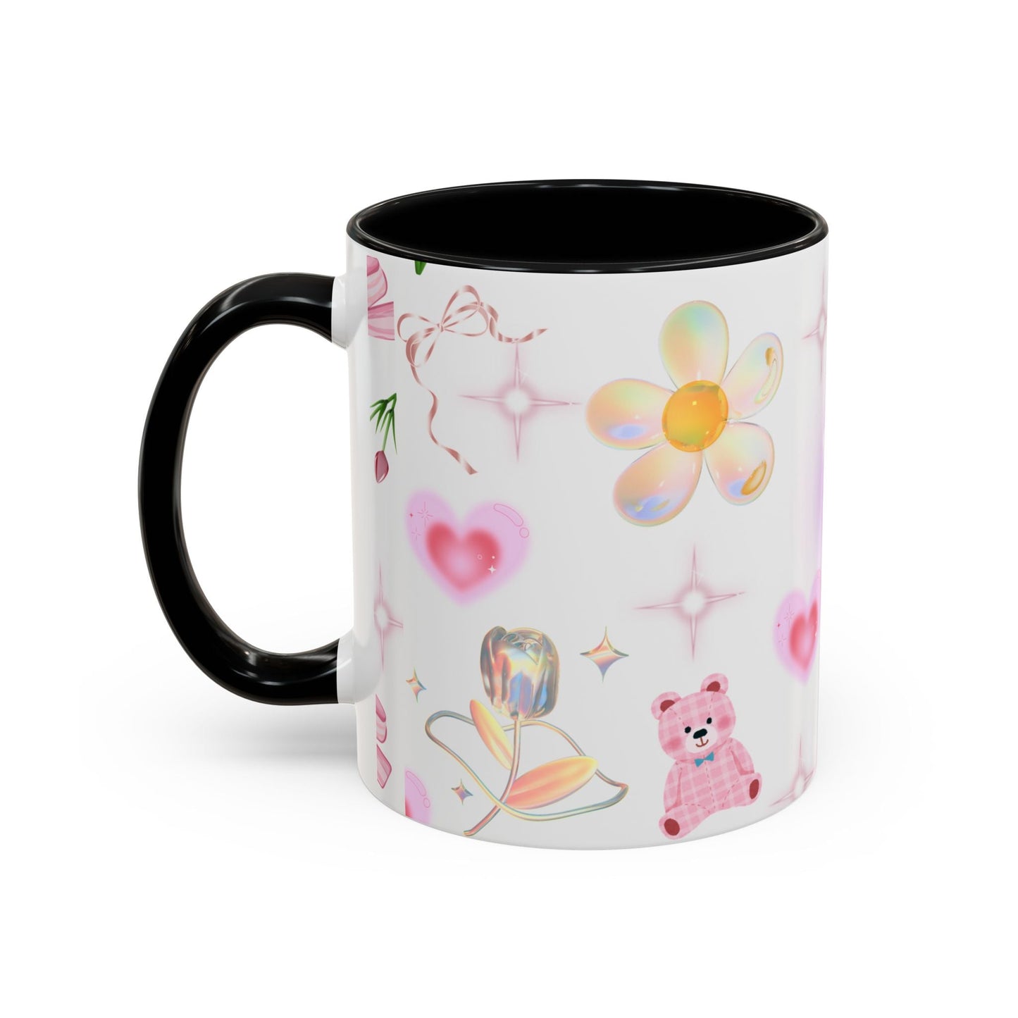 Whimsical Floral Coffee Mug with Butterfly, Cute Gift for Friends, Perfect for Birthdays, Inspirational Drinkware, Home Decor, Daily Use Printify