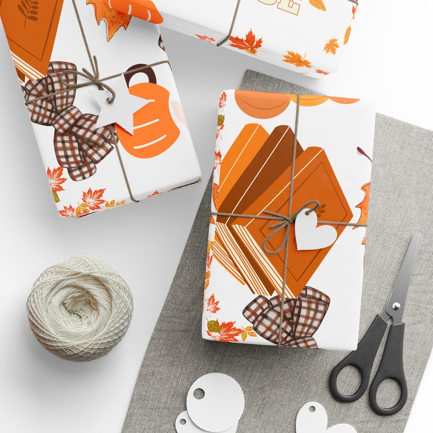 Autumn-Themed Wrapping Paper, Seasonal Paper for All Occasions Printify