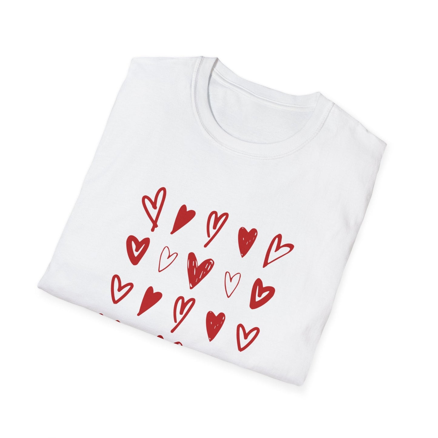 Cute Heart Tee, Casual Gift, Comfortable Everyday Wear, Heart Shirt Printify