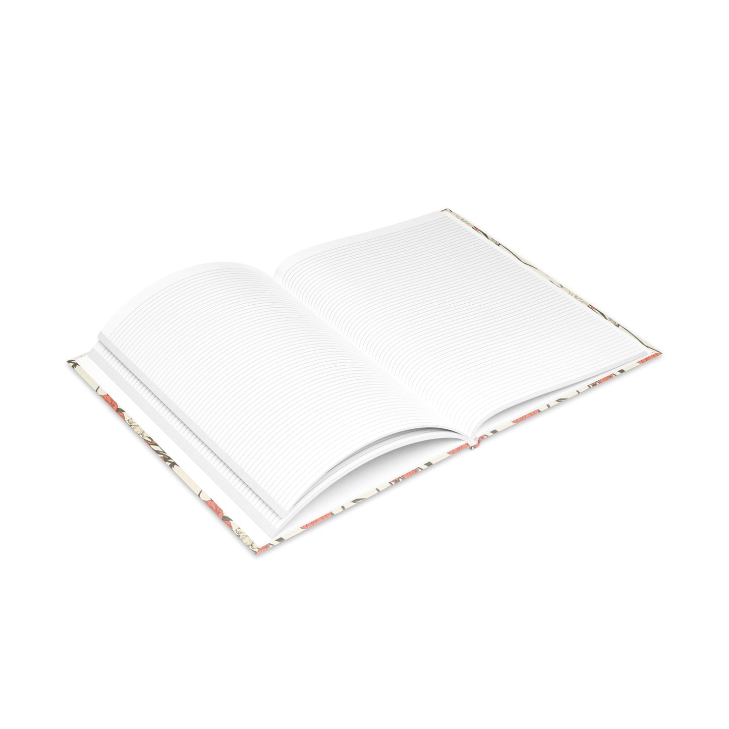 Floral Hardcover Notebook Printify