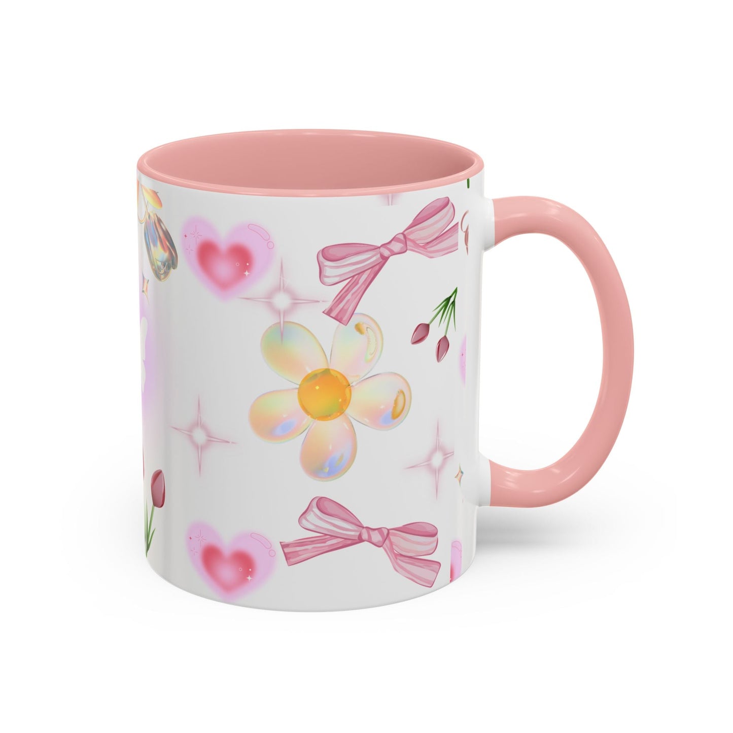Whimsical Floral Coffee Mug with Butterfly, Cute Gift for Friends, Perfect for Birthdays, Inspirational Drinkware, Home Decor, Daily Use Printify
