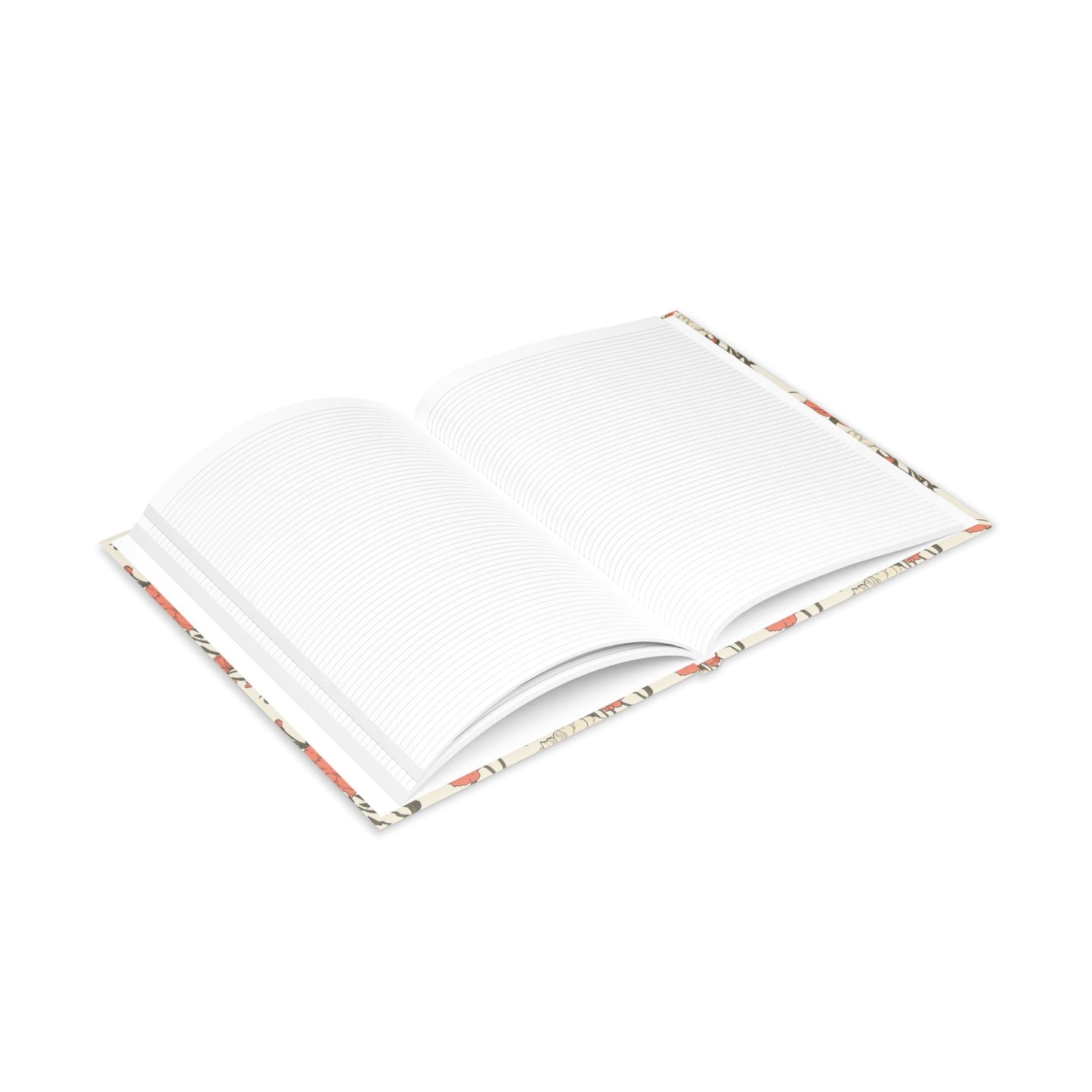 Floral Hardcover Notebook Printify
