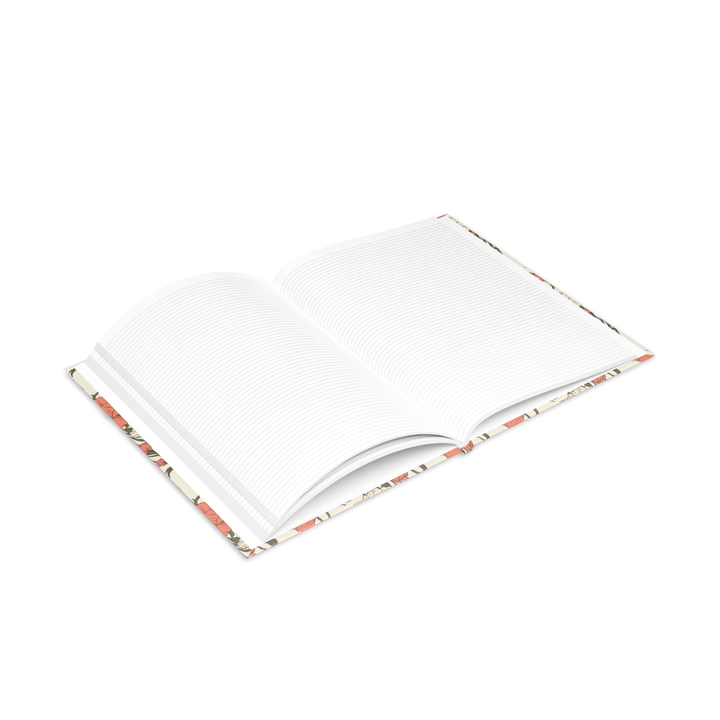 Floral Hardcover Notebook Printify