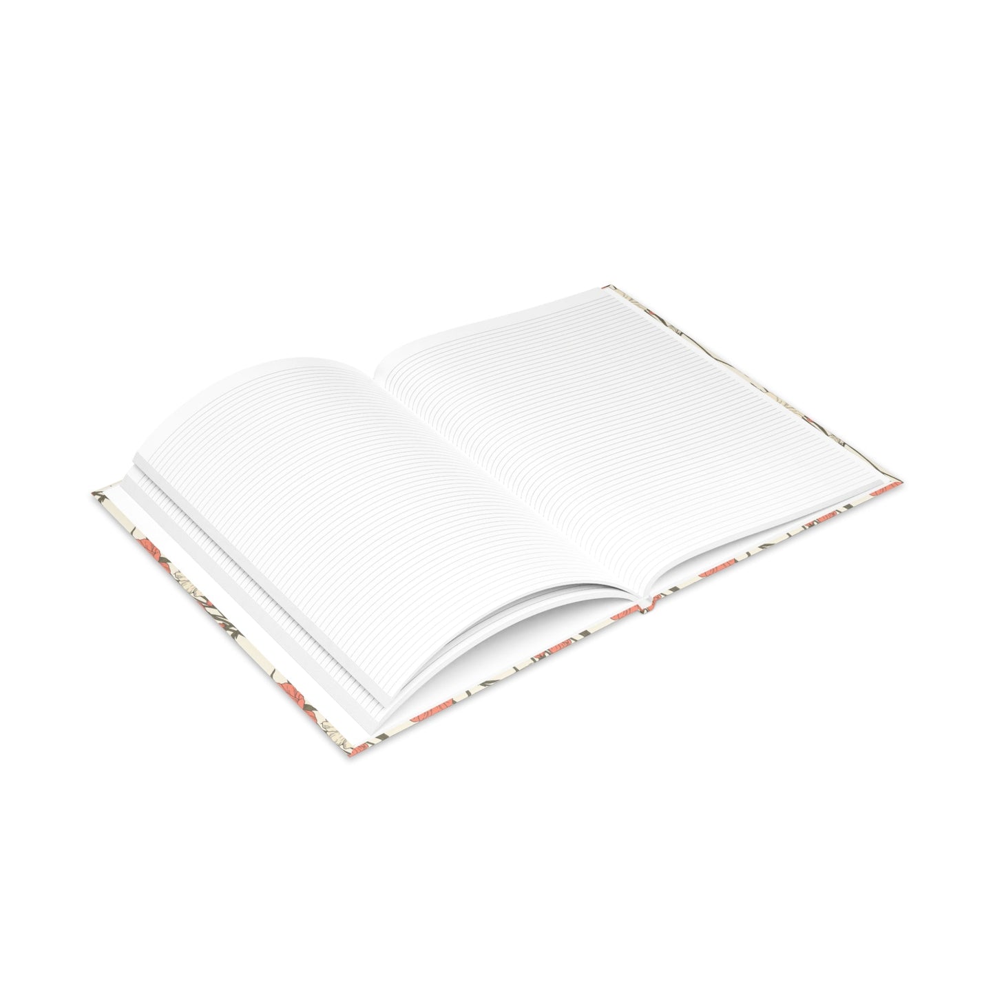 Floral Hardcover Notebook Printify