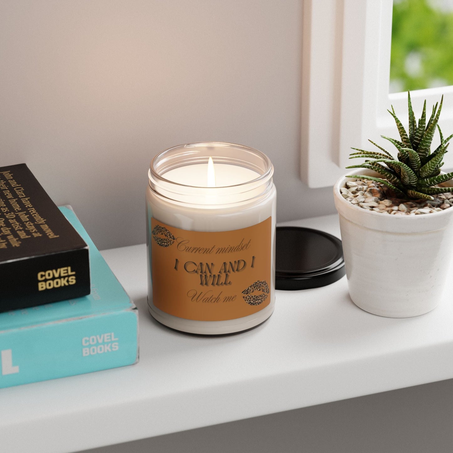 Inspiring Soy Candle, Motivational Candle for Self-Care, Home Decor, Mindfulness Gift, Cozy Aromatherapy, Positive Affirmation Printify