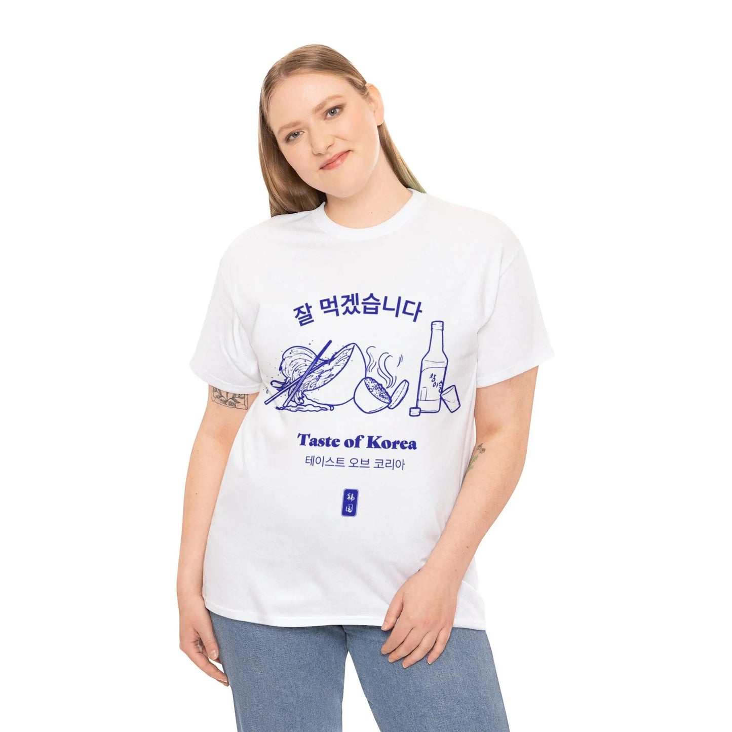 Korean Cuisine Inspired Tee, Foodie Gift, Unisex Cotton Shirt, Casual Style, Culinary Art Shirt, Taste of Korea Tee Printify