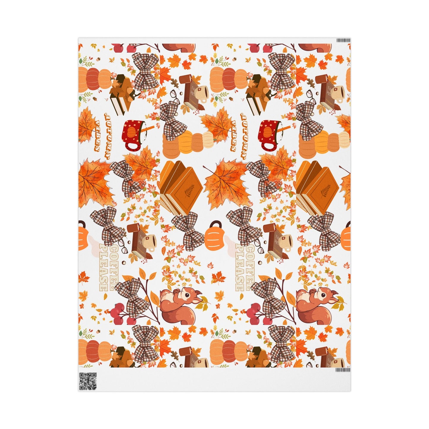 Autumn-Themed Wrapping Paper, Seasonal Paper for All Occasions Printify