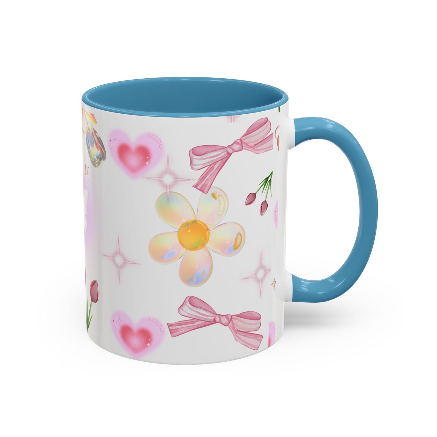 Whimsical Floral Coffee Mug with Butterfly, Cute Gift for Friends, Perfect for Birthdays, Inspirational Drinkware, Home Decor, Daily Use Printify