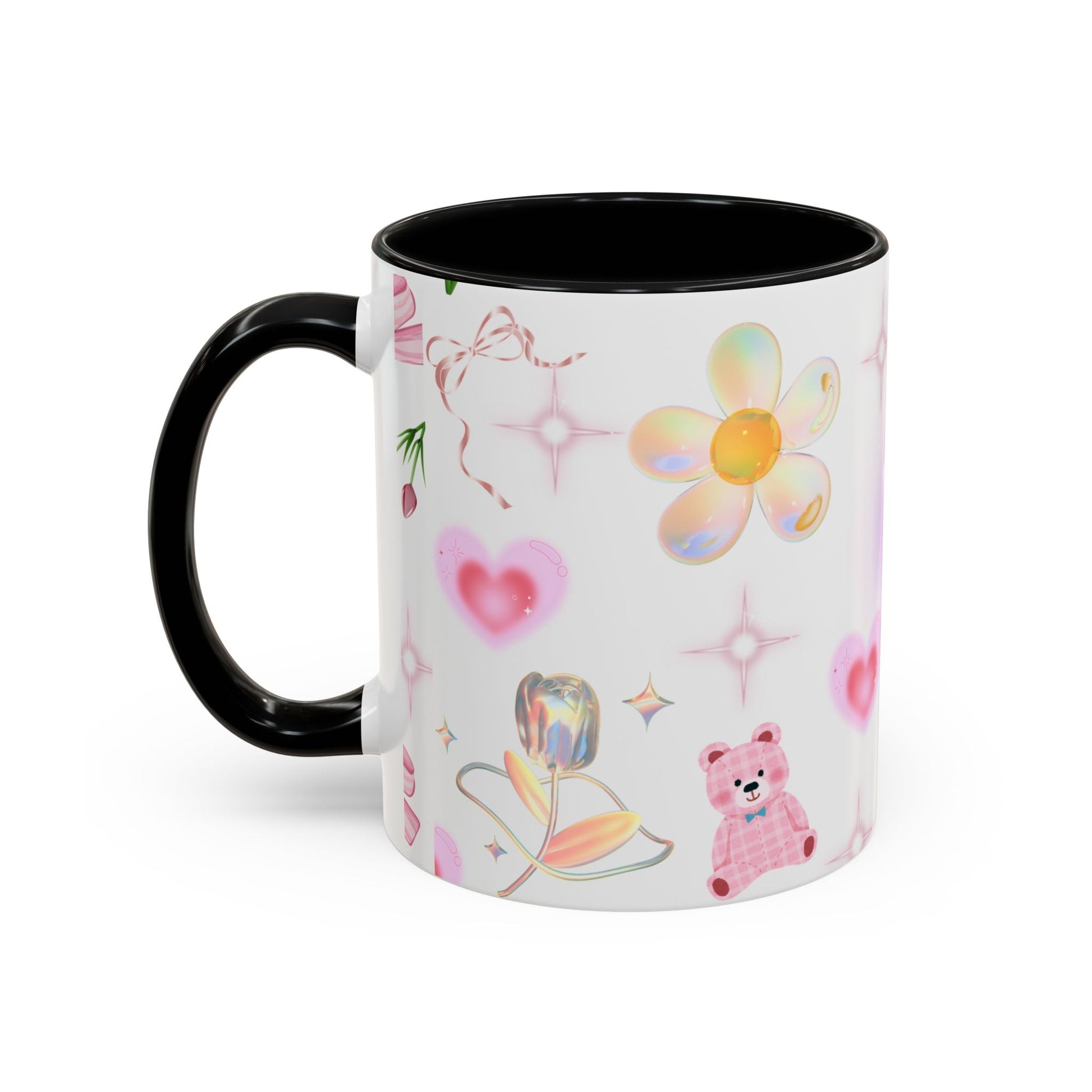 Whimsical Floral Coffee Mug with Butterfly, Cute Gift for Friends, Perfect for Birthdays, Inspirational Drinkware, Home Decor, Daily Use Printify