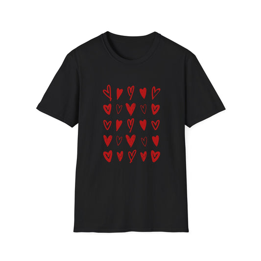 Cute Heart Tee, Casual Gift, Comfortable Everyday Wear, Heart Shirt Printify