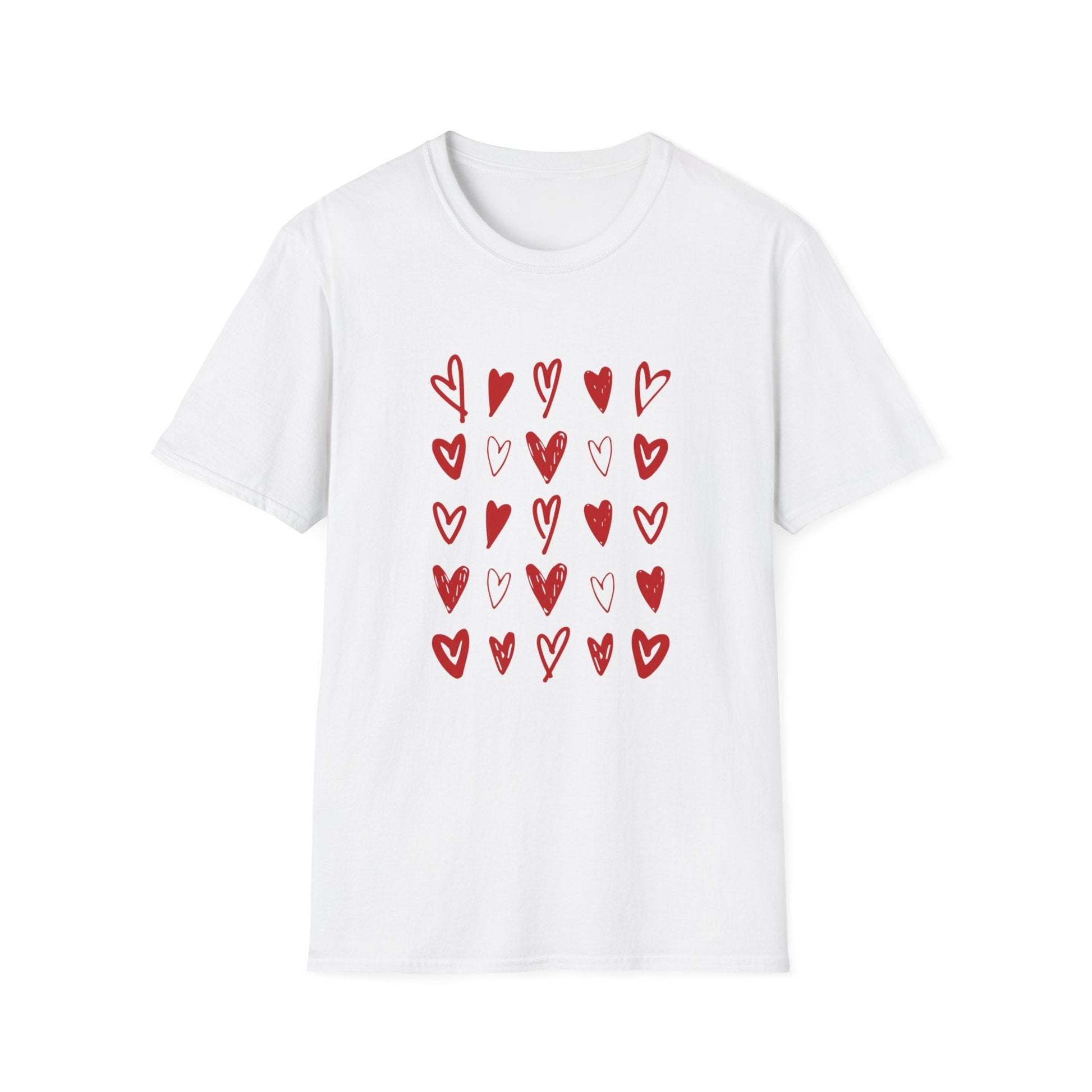 Cute Heart Tee, Casual Gift, Comfortable Everyday Wear, Heart Shirt Printify