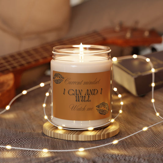 Inspiring Soy Candle, Motivational Candle for Self-Care, Home Decor, Mindfulness Gift, Cozy Aromatherapy, Positive Affirmation Printify